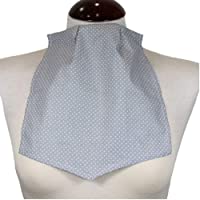 Pañuelo de Traqueotomia Seda Punteado Gris -Unidad